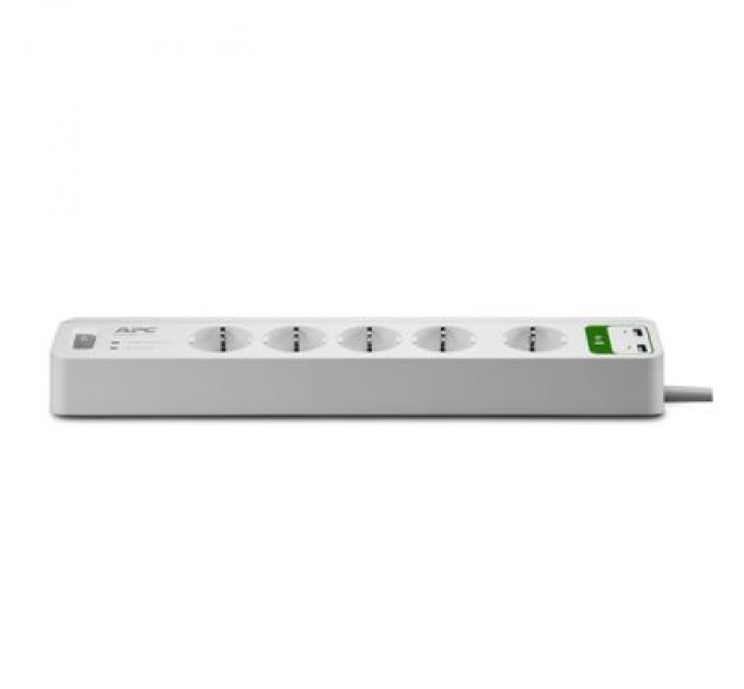 APC Мережевий фільтр живлення APC Essential SurgeArrest 5 outlets ++ 2 USB (5V, 2.4A) (PM5U-RS)