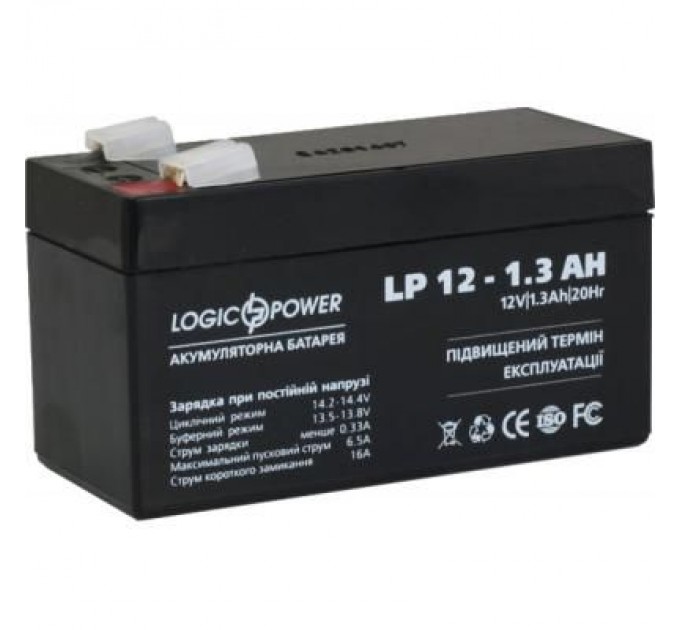 Батарея до ДБЖ LogicPower LPM 12В 1.3 Ач (4131)