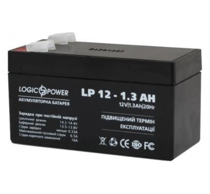 Батарея до ДБЖ LogicPower LPM 12В 1.3 Ач (4131)
