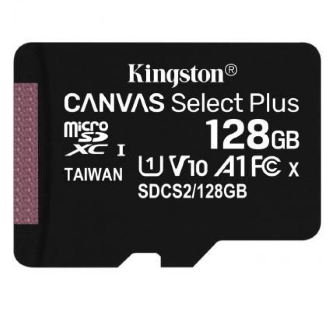Карта пам'яті Kingston 128GB micSDXC class 10 A1 Canvas Select Plus (SDCS2/128GB)