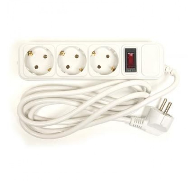 Мережевий фільтр живлення PowerPlant 1.8 м, 3 розетки, евростандарт (JY-1054/1.8) (PPSA10M18S3)