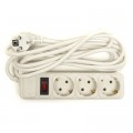 PowerPlant Мережевий фільтр живлення PowerPlant 3 м, 3 розетки, евростандарт (JY-1054/3) (PPSA10M30S3)