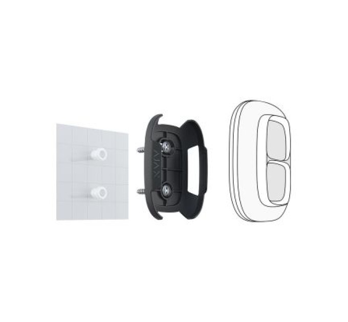 Ajax Аксесуар для охоронних систем Ajax DoubleButton Holder чорна