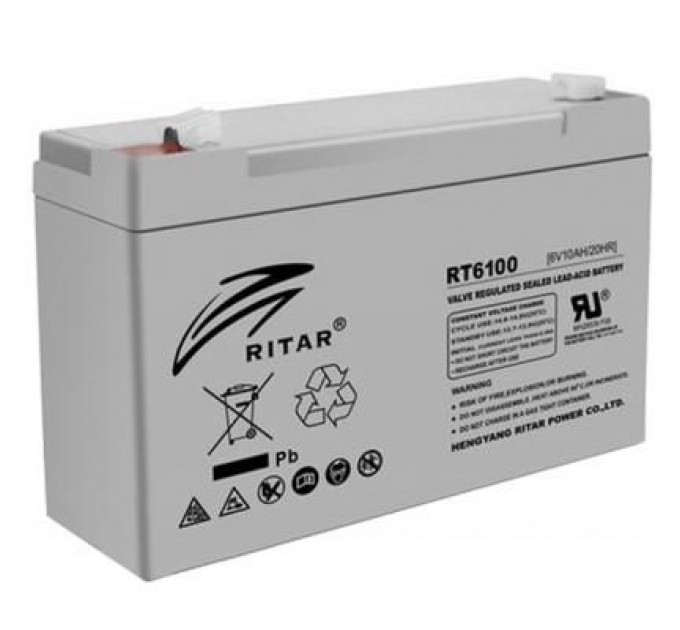 Батарея до ДБЖ Ritar AGM RT6100, 6V-10Ah (RT6100)