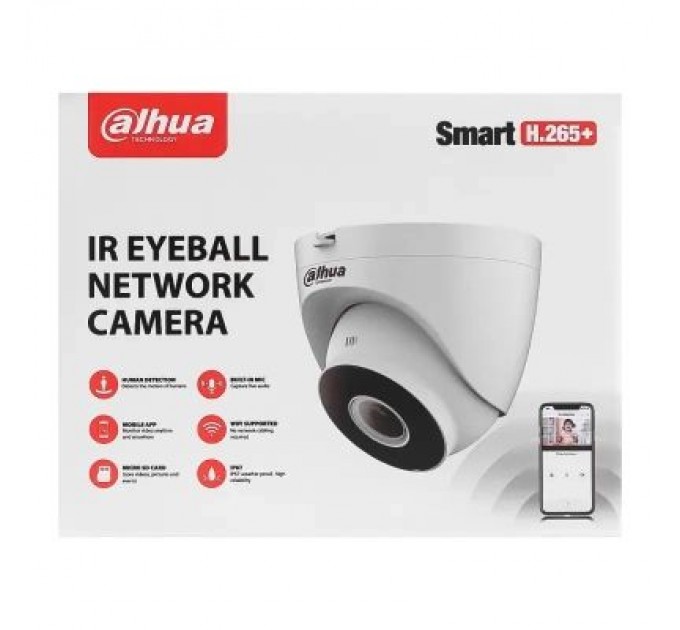 Dahua Камера відеоспостереження Dahua DH-IPC-HDW1230DT-SAW (2.8)