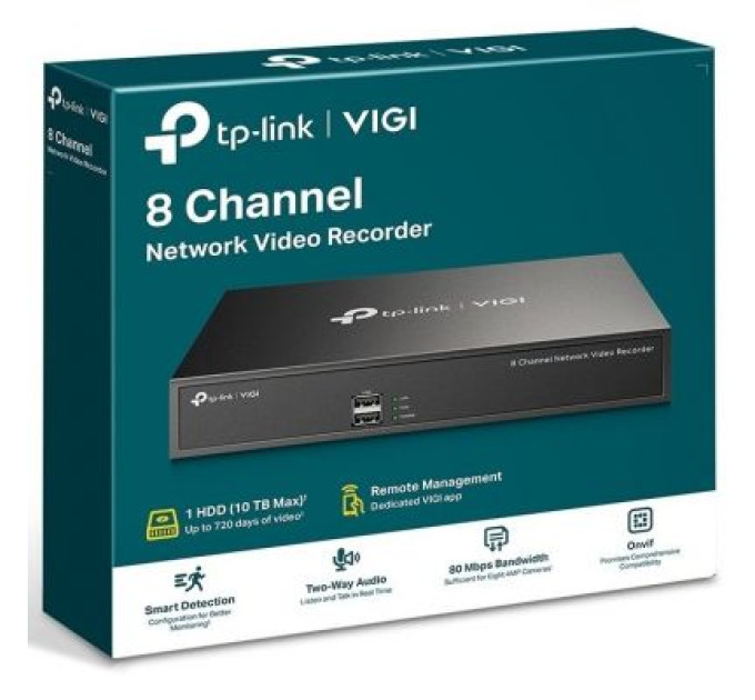 TP-Link Реєстратор для відеоспостереження TP-Link VIGI NVR1008H (VIGI-NVR1008H)