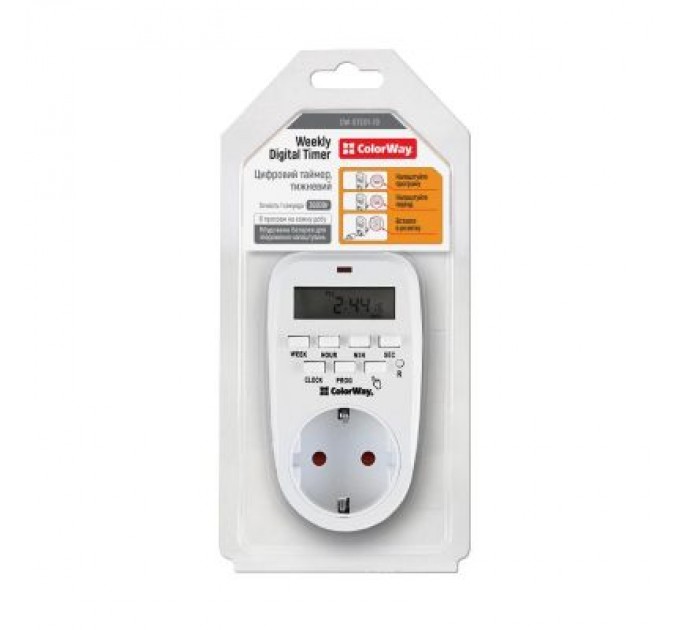 ColorWay Розумна розетка ColorWay CW-STE01-7D
