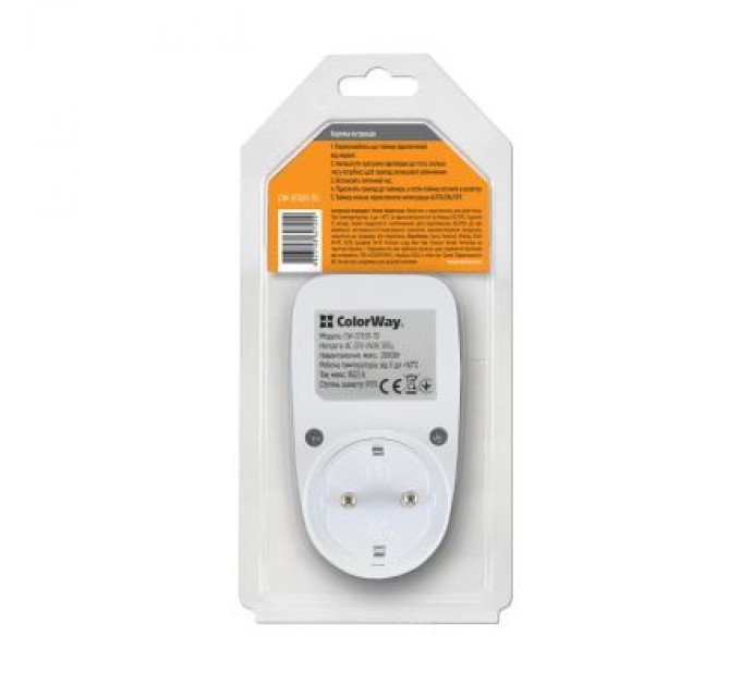 ColorWay Розумна розетка ColorWay CW-STE01-7D