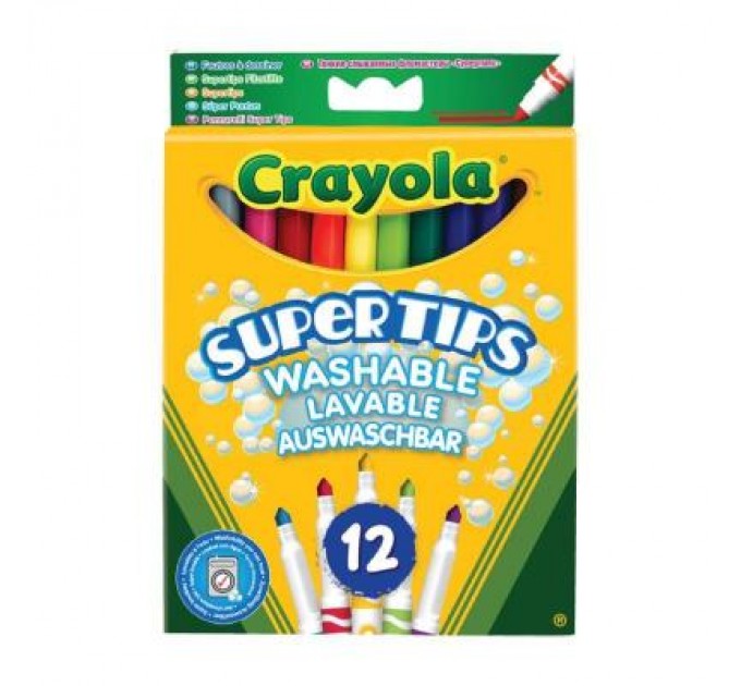 Crayola Набір для творчості Crayola 12 тонких фломастеров ярких цветов (7509)