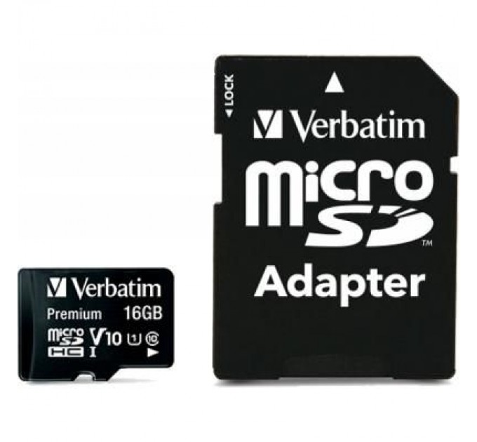 Verbatim Карта пам'яті Verbatim 16GB microSDHC class 10 (MDAVR-10/G)