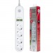 ColorWay Мережевий фільтр живлення ColorWay CW-CHE44W, 4 розетки/4USB White 2M (CW-CHE44W)