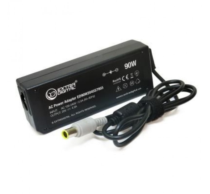 Блок живлення до ноутбуку Extradigital IBM 20V, 4.5A, 90W (7.9x5.5) (PSI3810)