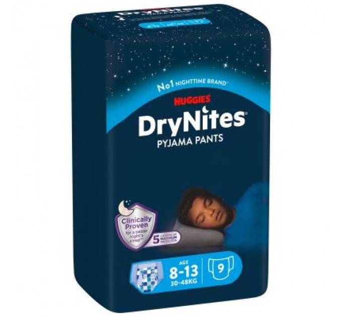 Huggies Підгузки Huggies DryNites для хлопчиків 8-13 років 9 шт (5029053527598)