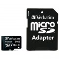 Verbatim Карта пам'яті Verbatim 64GB microSDHC Class 10 (44084)
