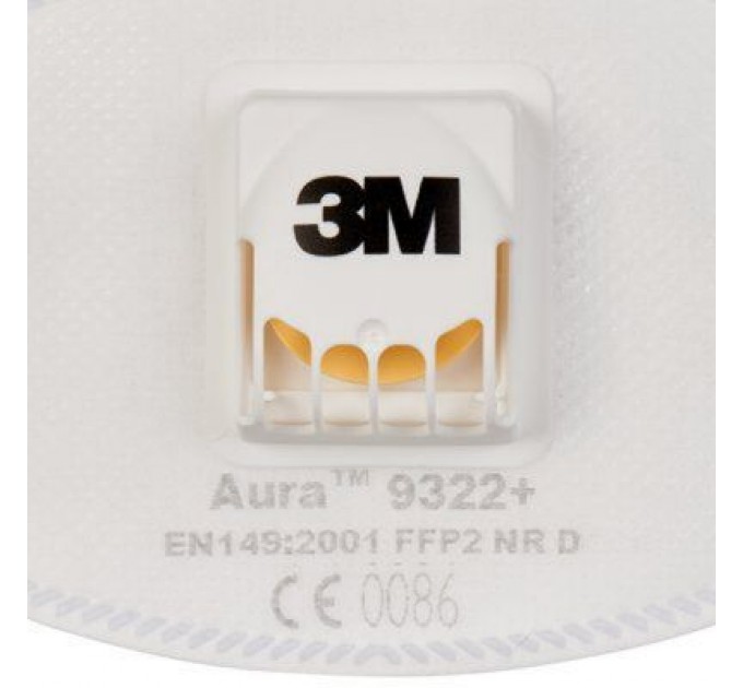 Респіратор 3M Aura 9322+ захист рівня FFP2 з клапаном 1 шт. (4054596041226)