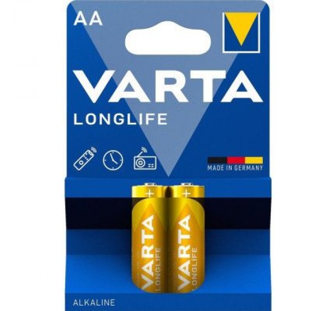 Varta Батарейка Varta AA Longlife лужна * 2 (04106101412)