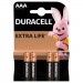 Duracell Батарейка Duracell AAA лужні 4 шт. в упаковці (5000394052543 / 81545421)