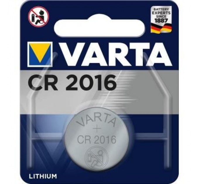Varta Батарейка Varta CR2016 Lithium * 1 (06016101401)