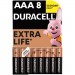 Duracell Батарейка Duracell AAA лужні 8 шт. в упаковці (5000394203341 / 81480364)