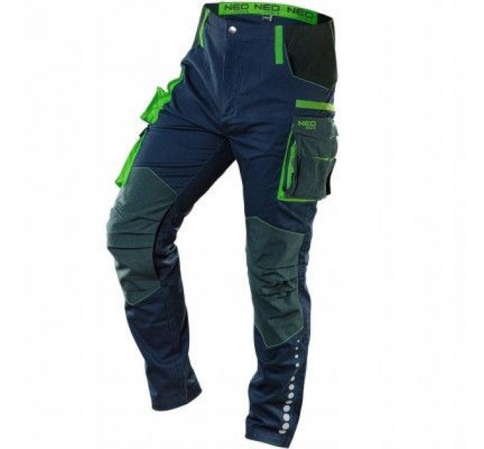 Neo Tools Штани робочі Neo Tools Premium, розмір M (50), 270 г/м2, еластан з посиленою тканин (81-226-M)