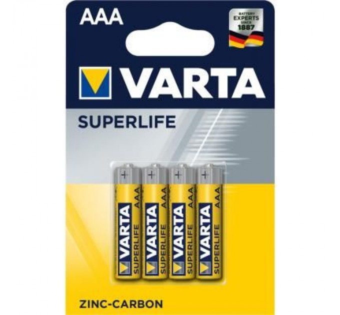 Varta Батарейка Varta SUPERLIFE Zinc-Carbon R03 * 4 (02003101414)