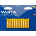 Varta Батарейка Varta AAA Longlife лужна * 10 (04103101461)
