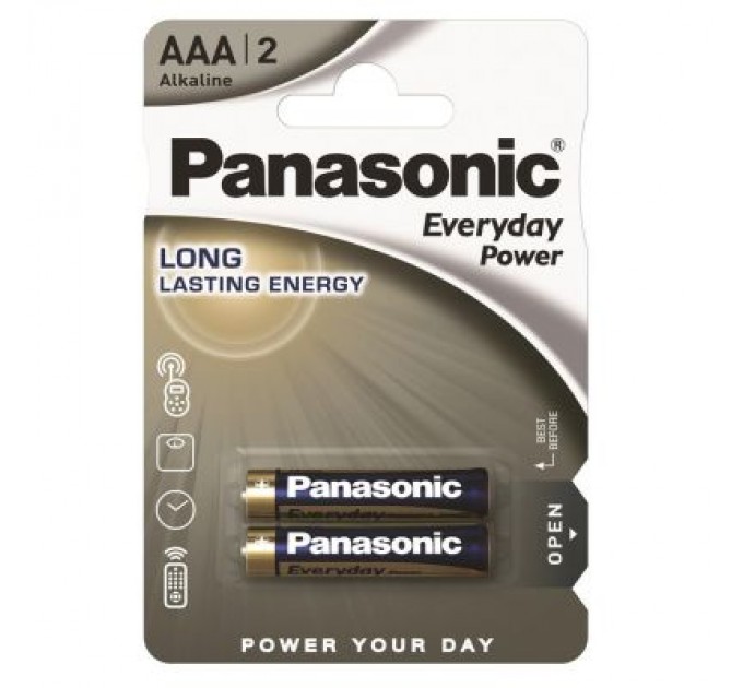 Panasonic Батарейка Panasonic AAA LR03 Everyday Power * 2 (LR03REE/2BR)
