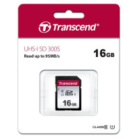Карта пам'яті Transcend 16GB SDHC class 10 UHS-I U1 (TS16GSDC300S)