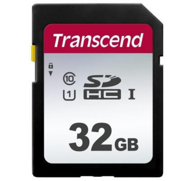 Transcend Карта пам'яті Transcend 32GB SDHC class 10 UHS-I U1 (TS32GSDC300S)