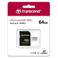 Transcend Карта пам'яті Transcend 64GB microSDXC class 10 UHS-I U1 (TS64GUSD300S-A)