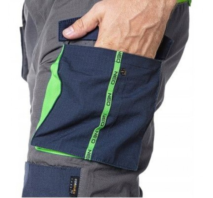 Neo Tools Штани робочі Neo Tools Premium, розмір XXXL(58), тканина ripstop, 210 г/м2,бавовна (81-227-XXXL)