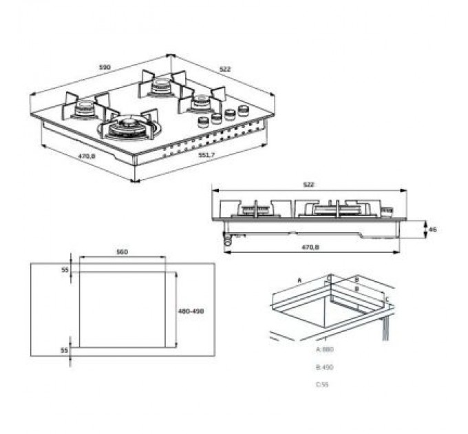 Варочна поверхня Beko HILW64225S