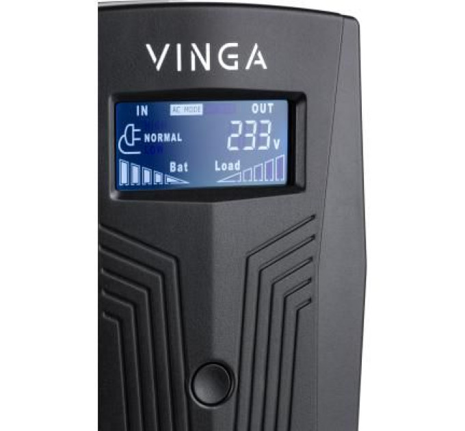 Vinga Пристрій безперебійного живлення Vinga LCD 600VA plastic case (VPC-600P)