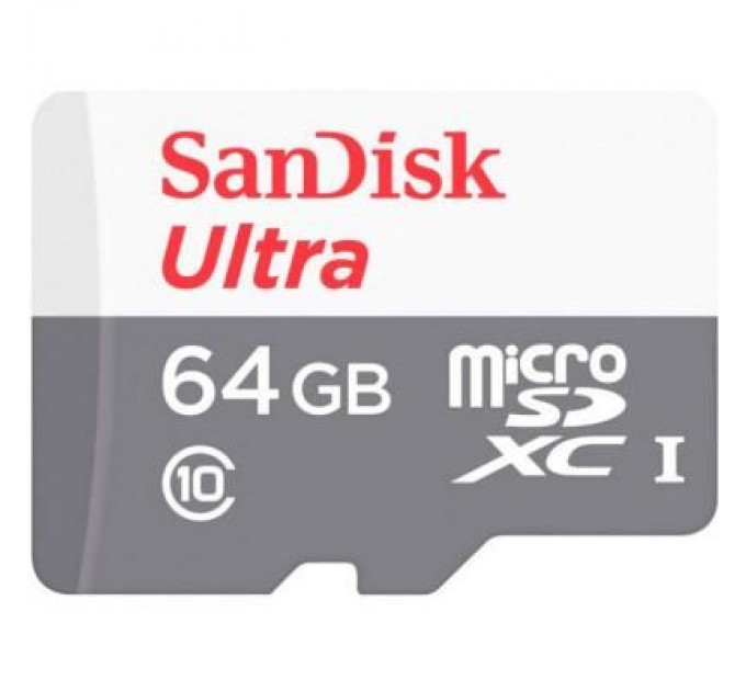 SanDisk Карта пам'яті SanDisk 64GB microSD class 10 Ultra Light (SDSQUNR-064G-GN3MN)