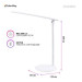 ColorWay Настільна лампа ColorWay 4W with built-in battery 1800 mAh USB in/out 5V*1A, white (CW-DL02B-W)