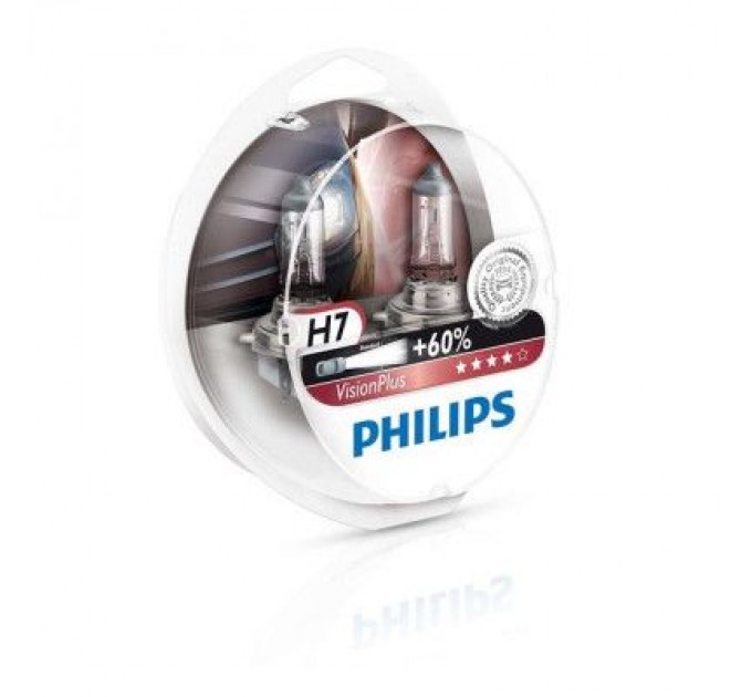 Philips Автолампа Philips H7 VisionPlus, 2шт (12972VPS2)
