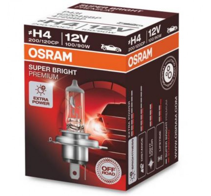 Osram Автолампа Osram галогенова 100/90W (OS 62204 SBP)