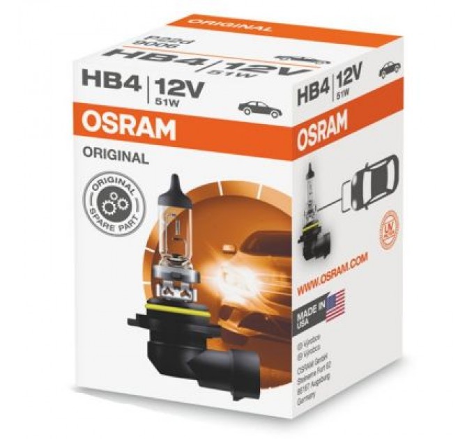 Автолампа Osram галогенова 51W (OS 9006)