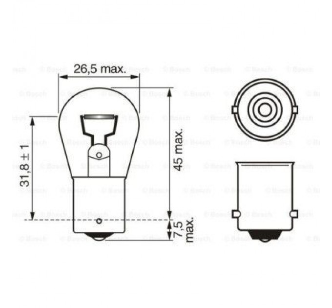 Автолампа Bosch 21W (1 987 302 201)