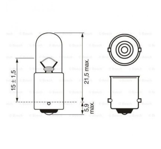Bosch Автолампа Bosch 4W (1 987 302 817)