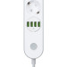 ColorWay Мережевий фільтр живлення ColorWay CW-CHE44W, 4 розетки/4USB White 2M (CW-CHE44W)