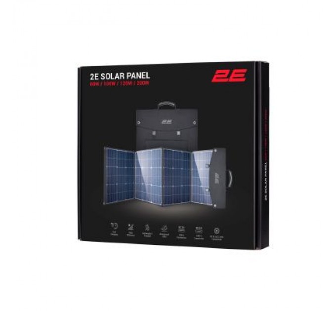 2E Портативна сонячна панель 2E 100W charger, DC, USB-С PD45W, USB-A 24W (2E-LSFC-100)