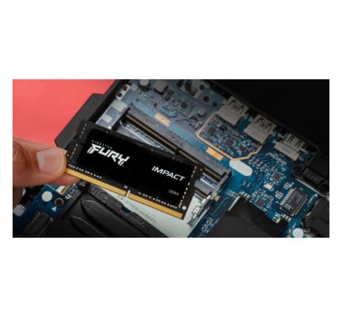 Kingston Fury (ex.HyperX) Модуль пам'яті для ноутбука SoDIMM DDR4 32GB (2x16GB) 3200 MHz Impact Kingston Fury (ex.HyperX) (KF432S20IBK2/32)