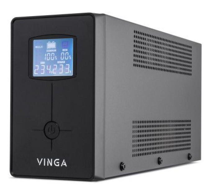 Vinga Пристрій безперебійного живлення Vinga LCD 2000VA metall case (VPC-2000M)