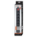 REAL-EL Мережевий фільтр живлення REAL-EL REAL-EL RS-6 PROTECT USB, 5m, black (EL122300018)