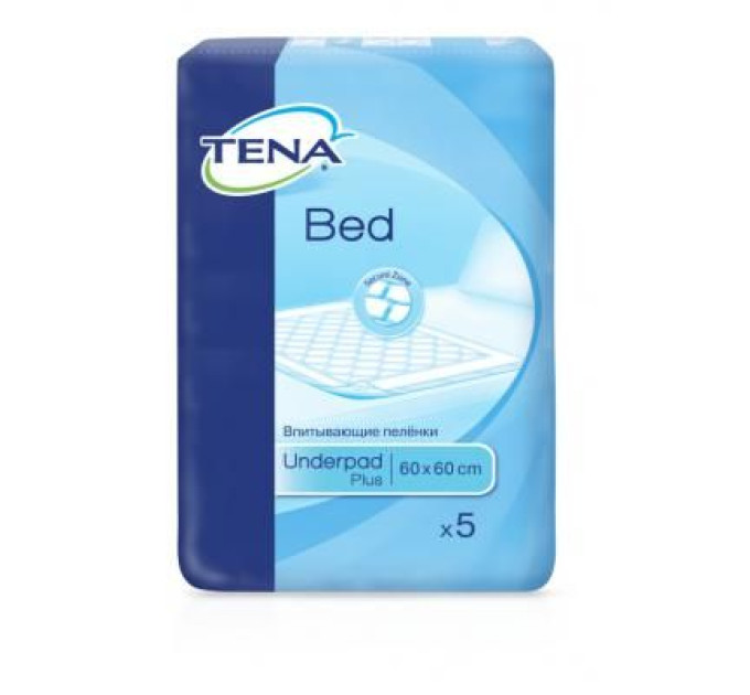 Tena Пелюшки для малюків Tena Bed Plus 60х60 см, 5шт (7322540247893/7322540801910)