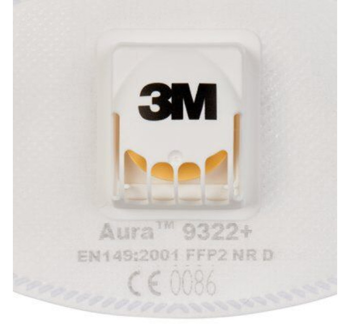 3M Респіратор 3M Aura 9322+ захист рівня FFP2 з клапаном 1 шт. (4054596041226)