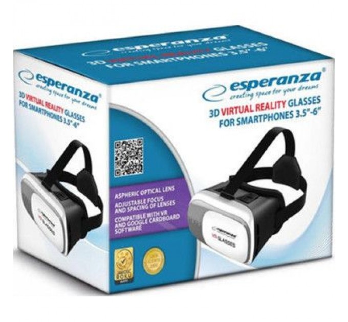 Esperanza Окуляри віртуальної реальності Esperanza 3D VR Glasses (EMV300)