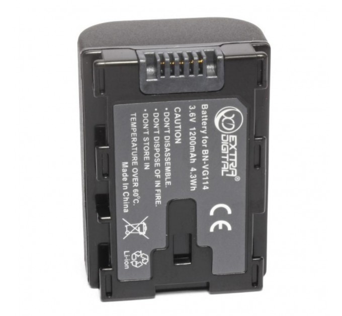 Extradigital Акумулятор до фото/відео Extradigital JVC BN-VG114 (chip) (BDJ1310)