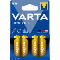 Батарейка Varta AA Longlife LR6 * 4 (04106101414)